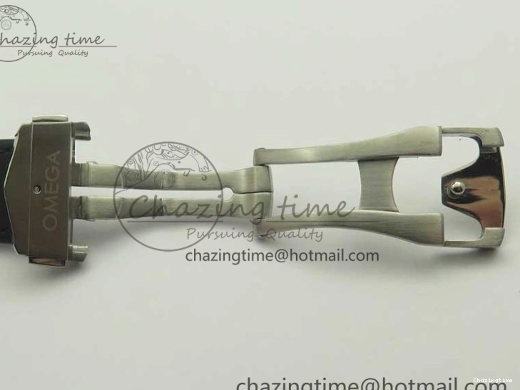 1224 Racing Master Chronometer OMF 1:1 Best Edition Black Dial Orange Hand on Black Leather Strap A Contemporary 7999